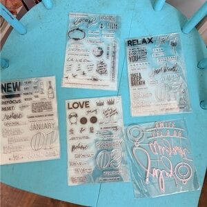 Clear Stamps and Metal Dies Galore